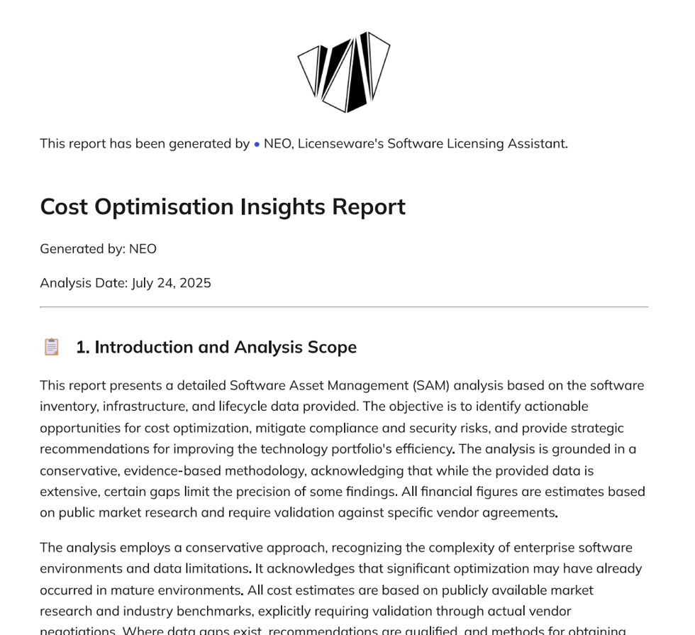 Software Rationalization & Hygiene Report